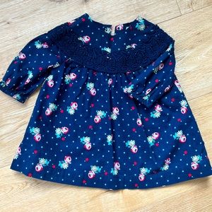 Gap floral lined dress like new 3-6 months